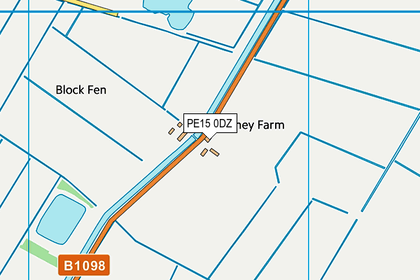 PE15 0DZ map - OS VectorMap District (Ordnance Survey)