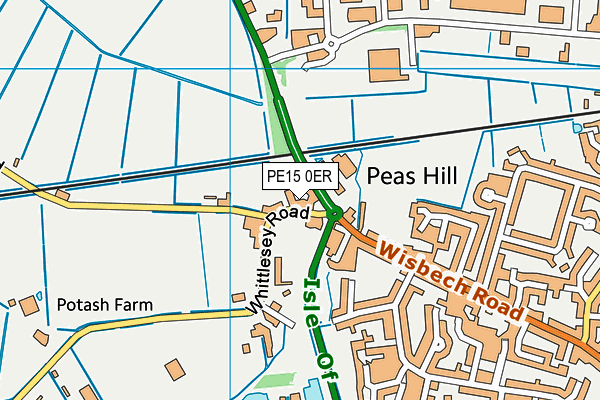 PE15 0ER map - OS VectorMap District (Ordnance Survey)