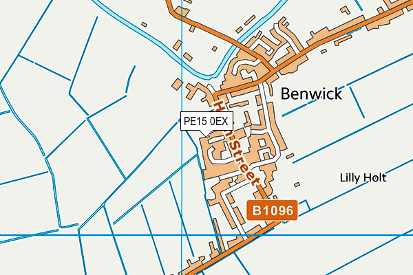 PE15 0EX map - OS VectorMap District (Ordnance Survey)