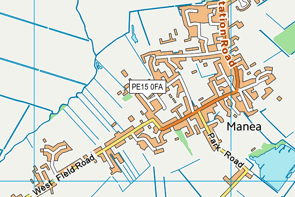 PE15 0FA map - OS VectorMap District (Ordnance Survey)