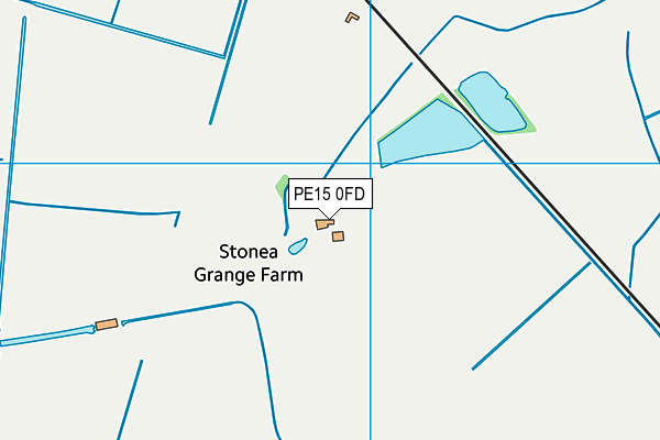 PE15 0FD map - OS VectorMap District (Ordnance Survey)