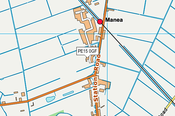 PE15 0GF map - OS VectorMap District (Ordnance Survey)
