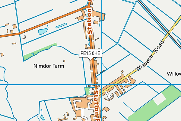 PE15 0HE map - OS VectorMap District (Ordnance Survey)