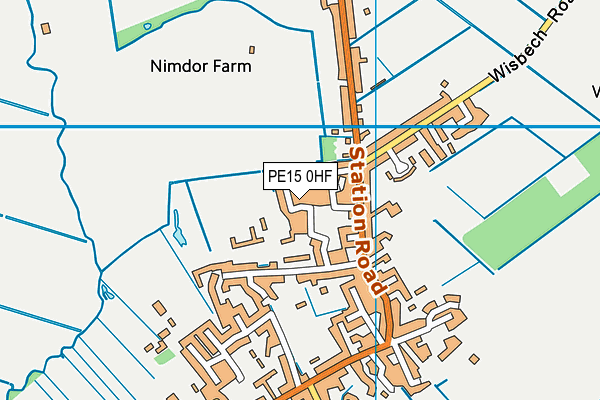 PE15 0HF map - OS VectorMap District (Ordnance Survey)