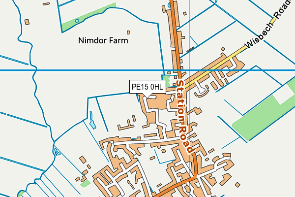 PE15 0HL map - OS VectorMap District (Ordnance Survey)