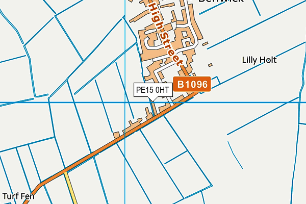 PE15 0HT map - OS VectorMap District (Ordnance Survey)