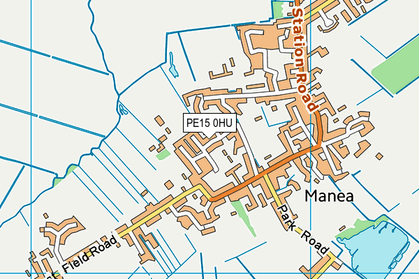 PE15 0HU map - OS VectorMap District (Ordnance Survey)