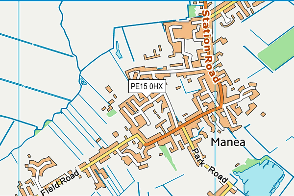 PE15 0HX map - OS VectorMap District (Ordnance Survey)