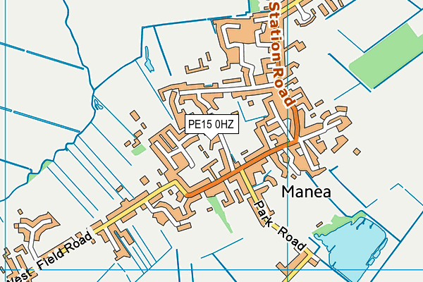 PE15 0HZ map - OS VectorMap District (Ordnance Survey)