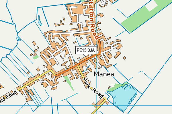 PE15 0JA map - OS VectorMap District (Ordnance Survey)