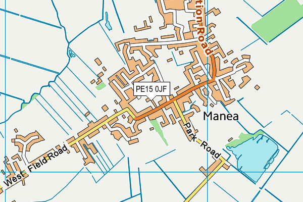 PE15 0JF map - OS VectorMap District (Ordnance Survey)
