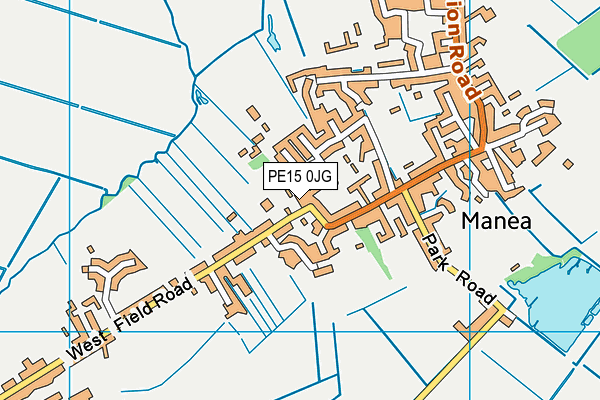 PE15 0JG map - OS VectorMap District (Ordnance Survey)