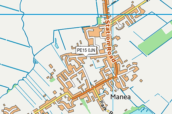 PE15 0JN map - OS VectorMap District (Ordnance Survey)