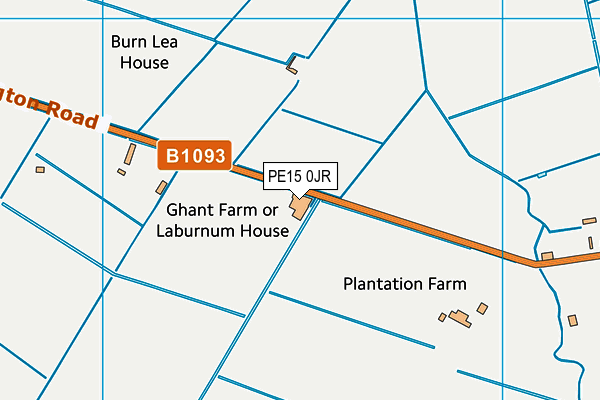 PE15 0JR map - OS VectorMap District (Ordnance Survey)