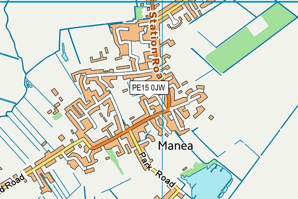 PE15 0JW map - OS VectorMap District (Ordnance Survey)