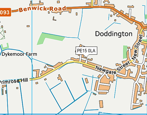 PE15 0LA map - OS VectorMap District (Ordnance Survey)