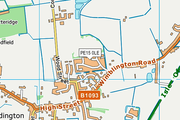 PE15 0LE map - OS VectorMap District (Ordnance Survey)
