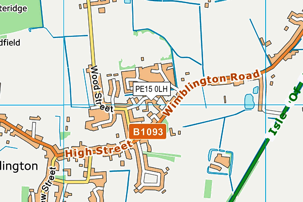 PE15 0LH map - OS VectorMap District (Ordnance Survey)