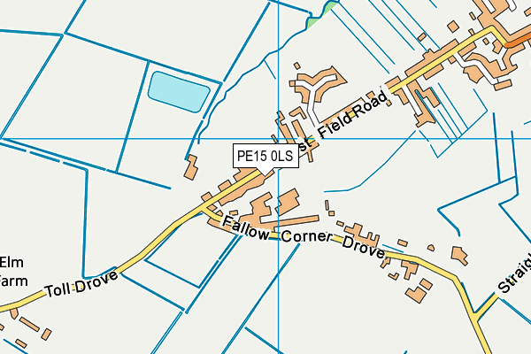 PE15 0LS map - OS VectorMap District (Ordnance Survey)