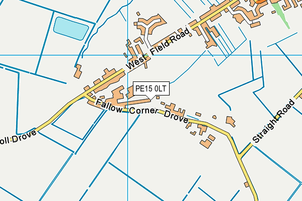 PE15 0LT map - OS VectorMap District (Ordnance Survey)