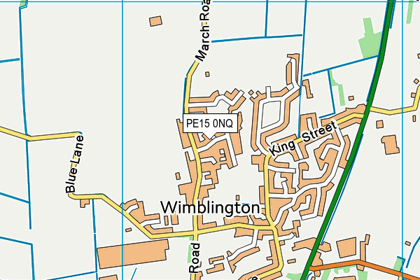 PE15 0NQ map - OS VectorMap District (Ordnance Survey)