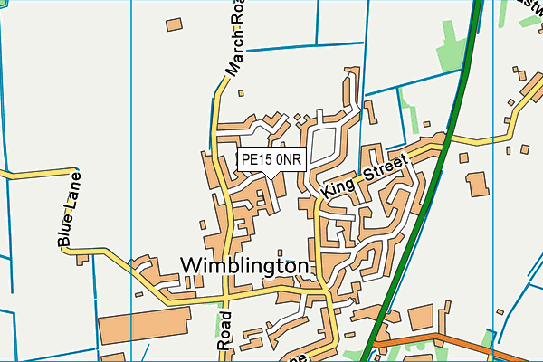 PE15 0NR map - OS VectorMap District (Ordnance Survey)