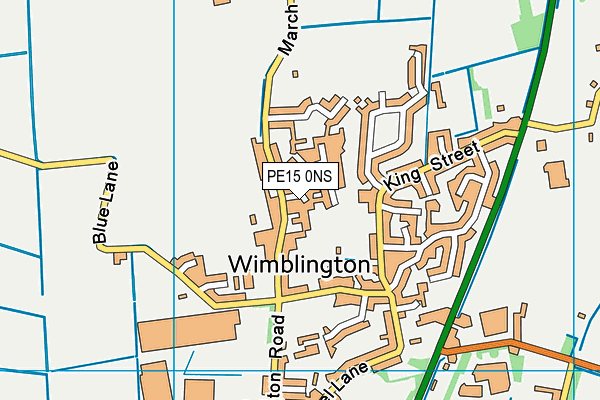 PE15 0NS map - OS VectorMap District (Ordnance Survey)