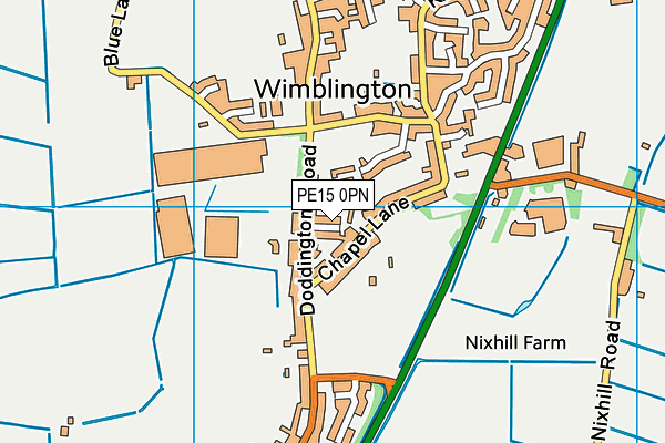 PE15 0PN map - OS VectorMap District (Ordnance Survey)