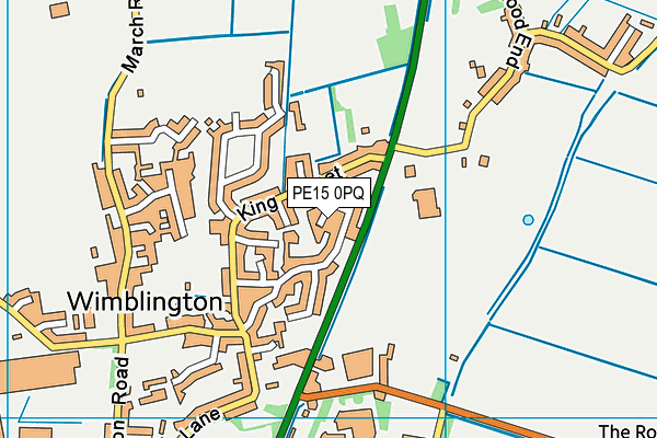 PE15 0PQ map - OS VectorMap District (Ordnance Survey)