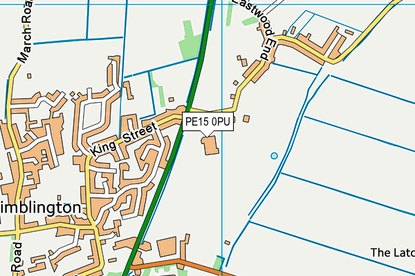PE15 0PU map - OS VectorMap District (Ordnance Survey)