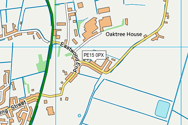 PE15 0PX map - OS VectorMap District (Ordnance Survey)