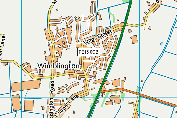 PE15 0QB map - OS VectorMap District (Ordnance Survey)