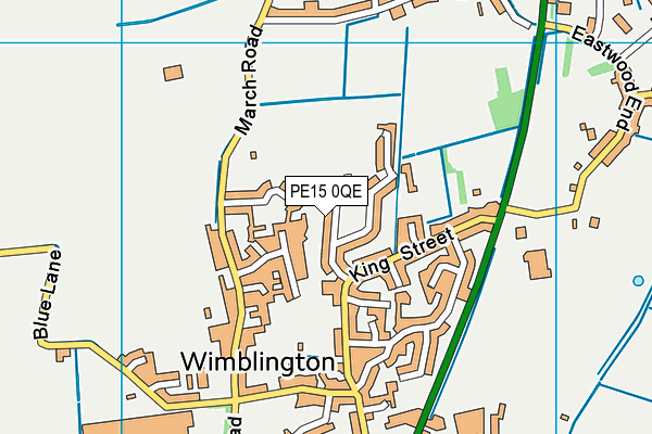 PE15 0QE map - OS VectorMap District (Ordnance Survey)