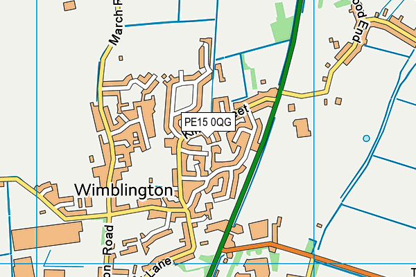 PE15 0QG map - OS VectorMap District (Ordnance Survey)