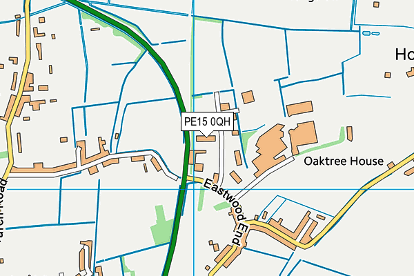PE15 0QH map - OS VectorMap District (Ordnance Survey)