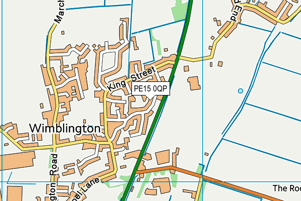 PE15 0QP map - OS VectorMap District (Ordnance Survey)