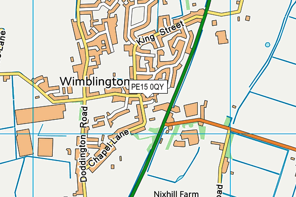 PE15 0QY map - OS VectorMap District (Ordnance Survey)