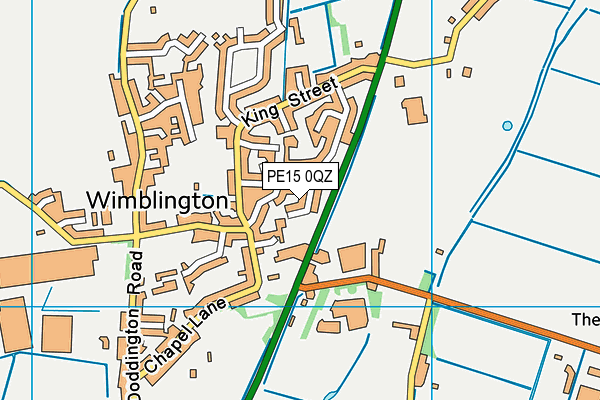 PE15 0QZ map - OS VectorMap District (Ordnance Survey)