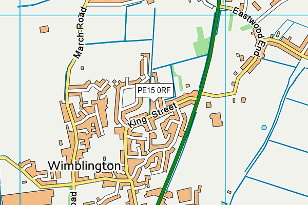 PE15 0RF map - OS VectorMap District (Ordnance Survey)