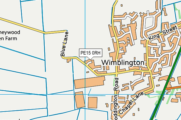 PE15 0RH map - OS VectorMap District (Ordnance Survey)