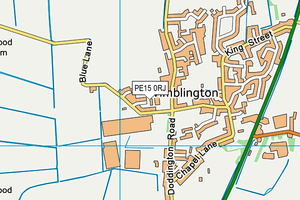 PE15 0RJ map - OS VectorMap District (Ordnance Survey)