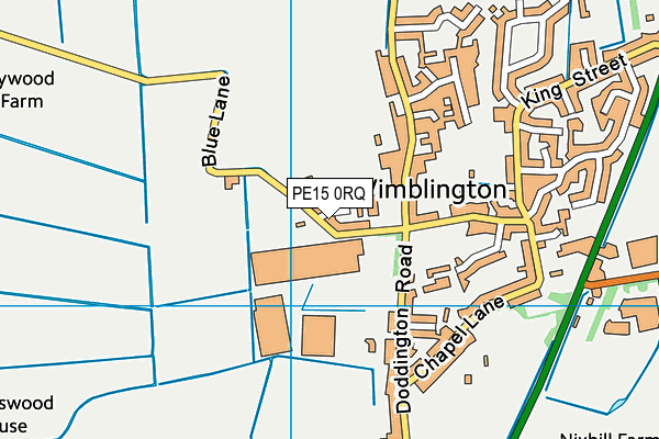 PE15 0RQ map - OS VectorMap District (Ordnance Survey)