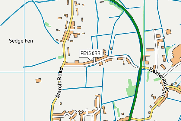 PE15 0RR map - OS VectorMap District (Ordnance Survey)