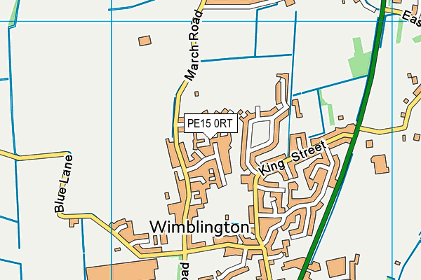 PE15 0RT map - OS VectorMap District (Ordnance Survey)