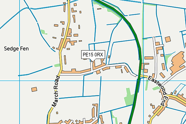 PE15 0RX map - OS VectorMap District (Ordnance Survey)