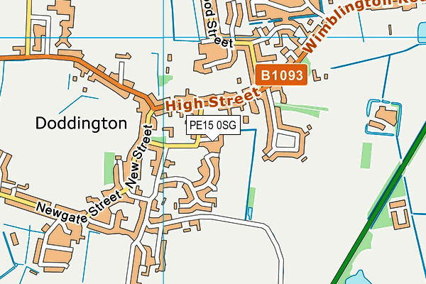 PE15 0SG map - OS VectorMap District (Ordnance Survey)