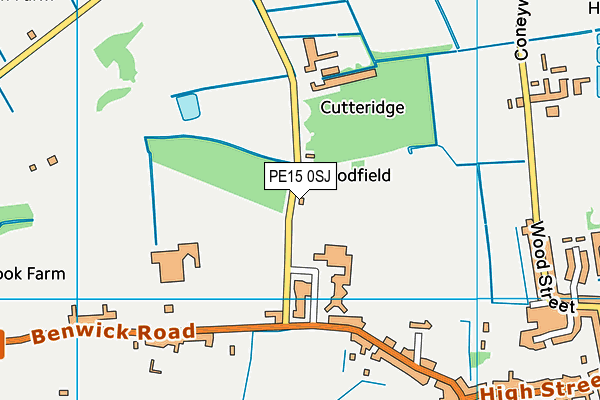 PE15 0SJ map - OS VectorMap District (Ordnance Survey)