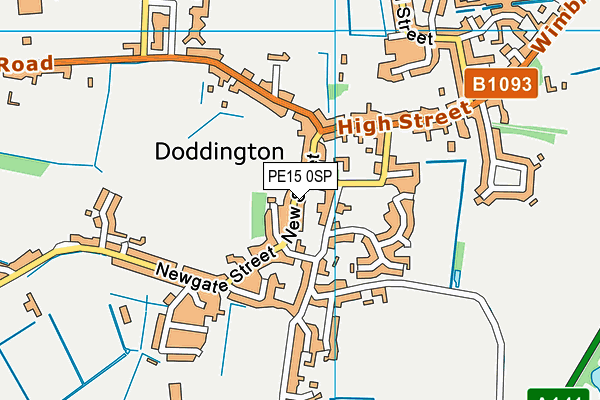 PE15 0SP map - OS VectorMap District (Ordnance Survey)