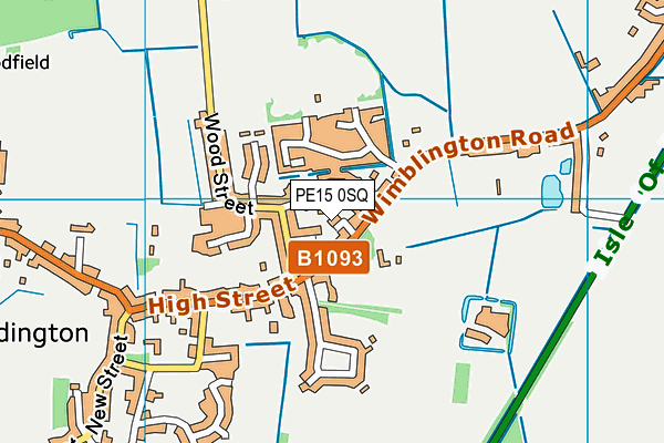 PE15 0SQ map - OS VectorMap District (Ordnance Survey)