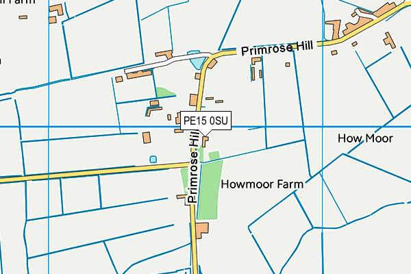 PE15 0SU map - OS VectorMap District (Ordnance Survey)